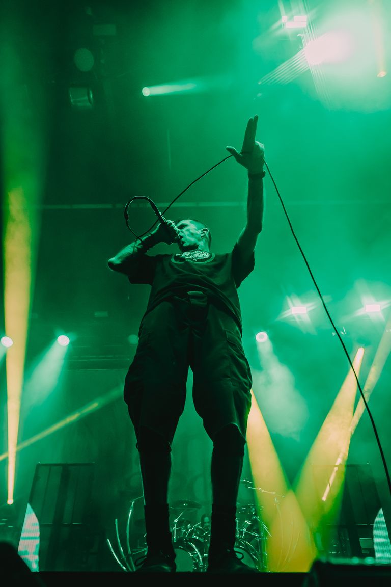 Lamb of God performing live at AEC Theatre in Adelaide